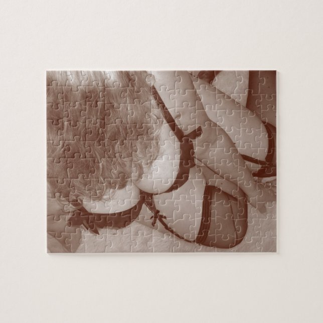 Puzzle Mujer sensual en la ropa interior, belleza natural (Horizontal)