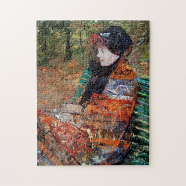 Puzzle Mujer sentada en el banco, Mary Cassatt (Vertical)