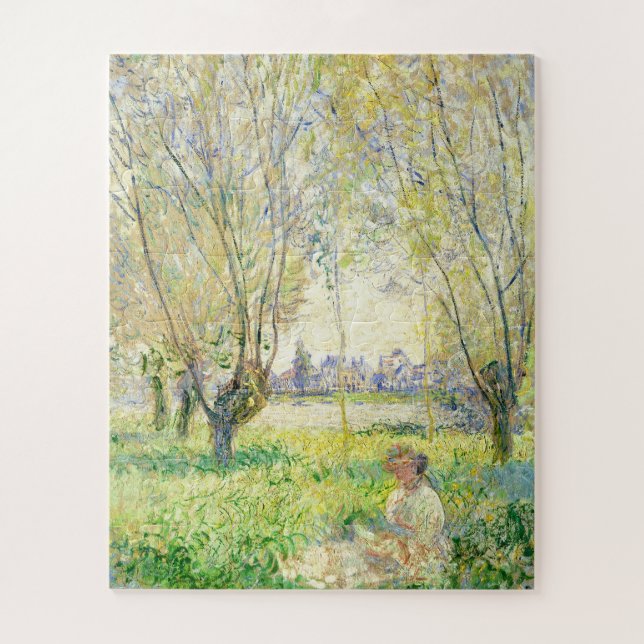 Puzzle Mujer sentada por Claude Monet (Vertical)