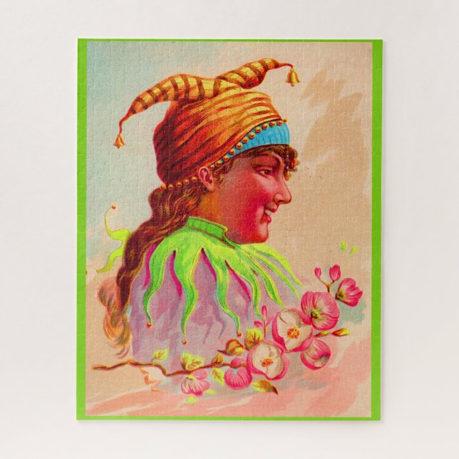 Puzzle Mujer victoriana jester (Vertical)