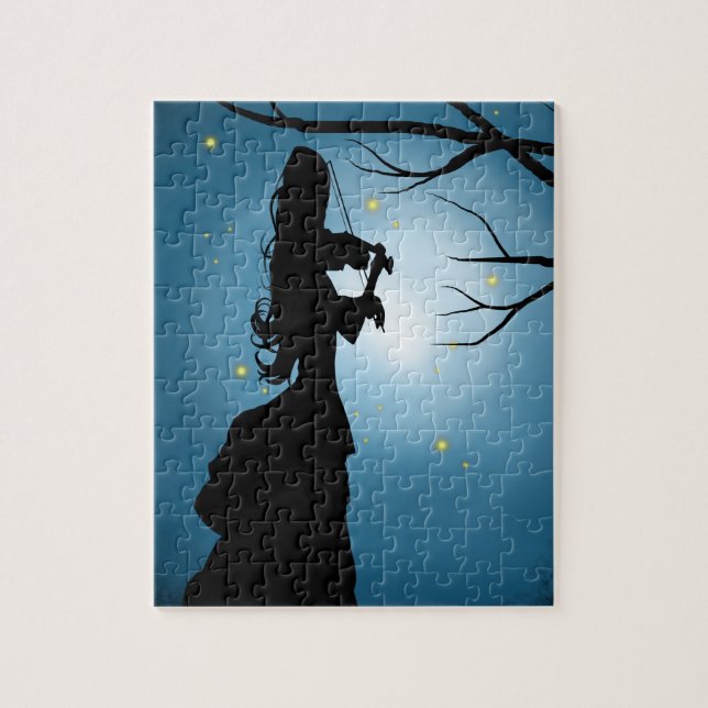 Puzzle Mujer victoriana tocando un violín (Vertical)