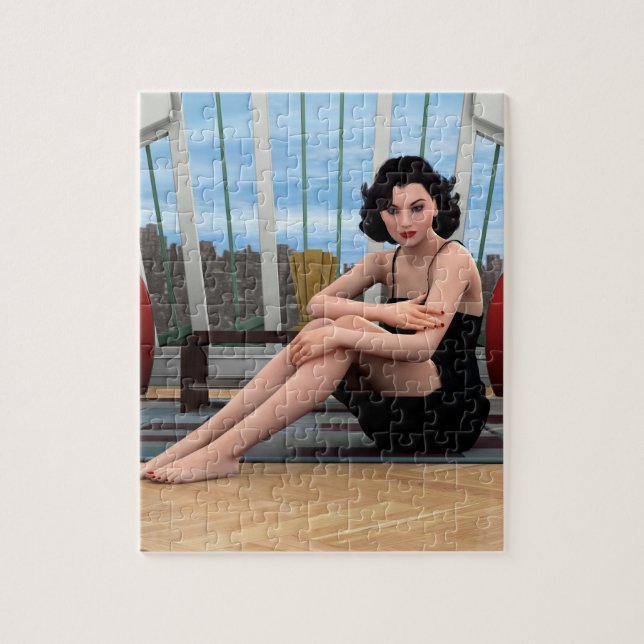 Puzzle Mujer Vintage (Vertical)