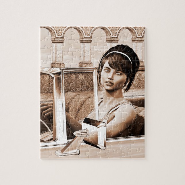 Puzzle Mujer Vintage (Vertical)