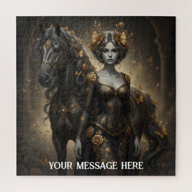Puzzle Mujer y caballo (Vertical)