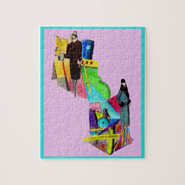 Puzzle Mujeres Art Deco de los años 1930 imprimen Algo ex (Vertical)