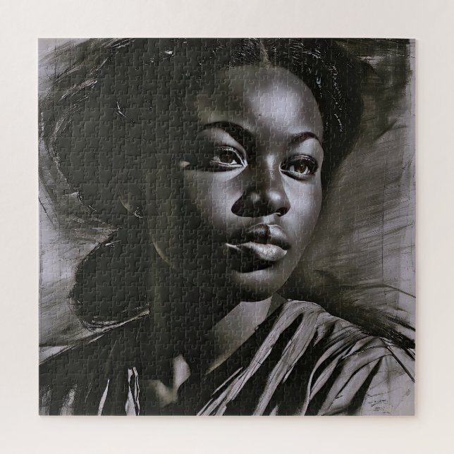 Puzzle Mujeres "Jazmín" En El Carbón (Vertical)