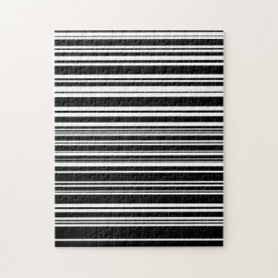 Puzzle Multitudes de rayas negras y blancas desiguales