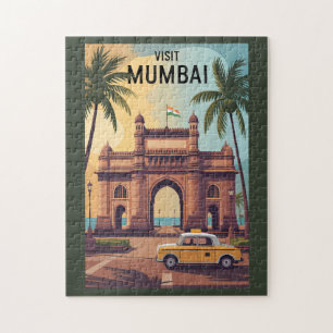 Puzzle Mumbai India Gateway of India Ilustracion Travel