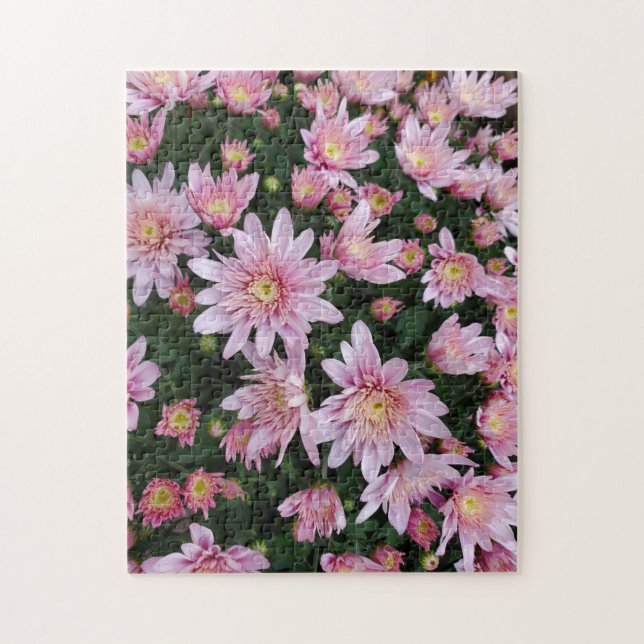 Puzzle Mums rosas (Vertical)