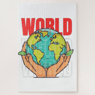 Puzzle Mundo – Diseño de Globo de Aventura de Viaje