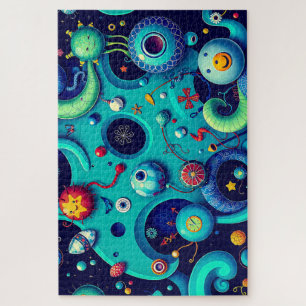 Puzzle Mundo Extraterrestre caprichoso - Criaturas espaci