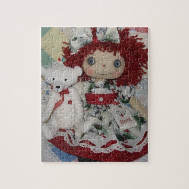 Puzzle Muñeca Raggedy Ann y oso polar (Vertical)