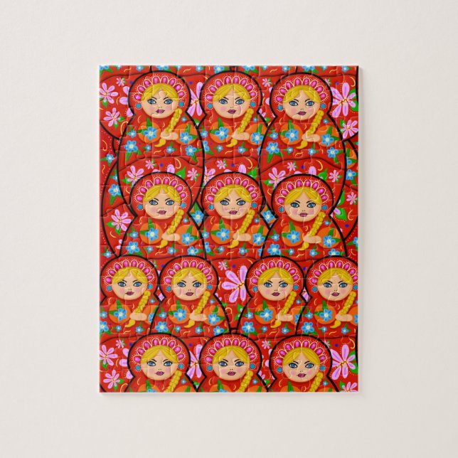 Puzzle Muñeca rusa anidada - Matryoshka (Vertical)