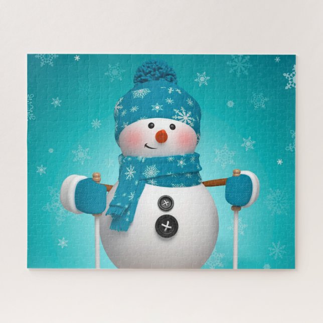 Puzzle Muñeco de nieve (Horizontal)