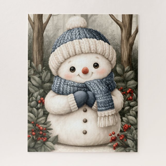 Puzzle Muñeco de nieve (Vertical)