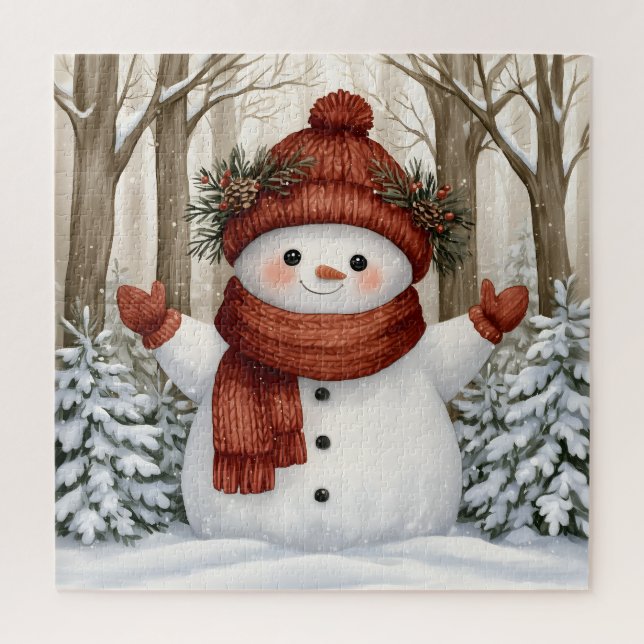 Puzzle Muñeco de nieve (Vertical)
