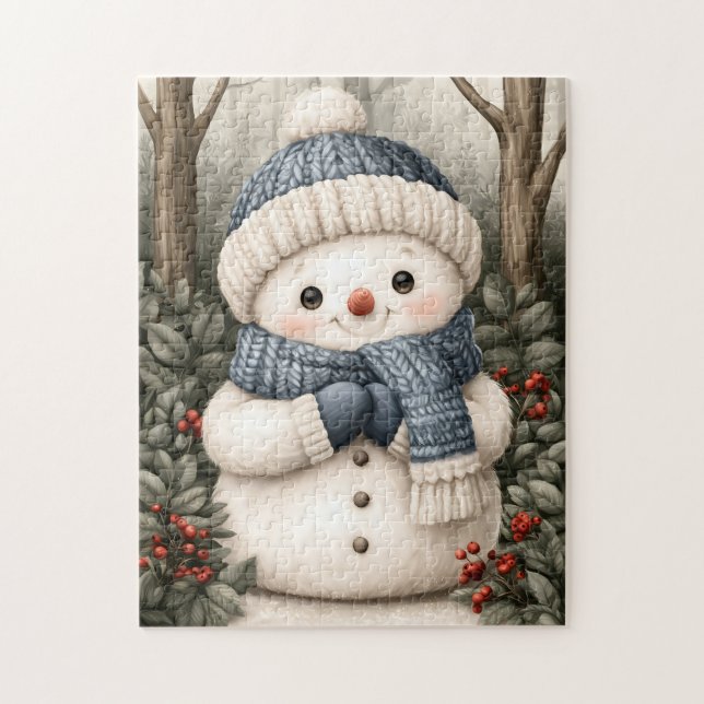 Puzzle Muñeco de nieve (Vertical)