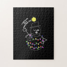 Puzzle Muñeco de Nieve Árbol de Navidad