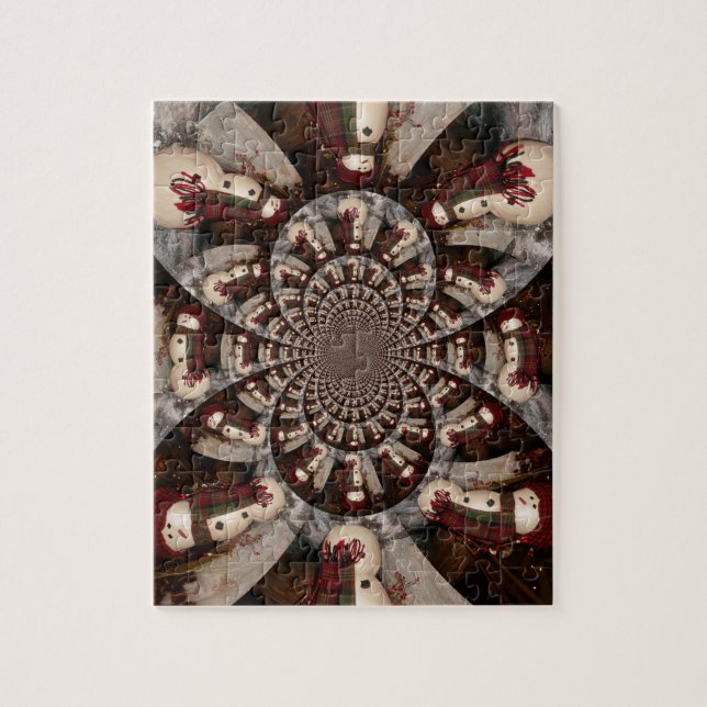 Puzzle Muñeco de nieve asombroso (Vertical)