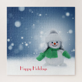 Puzzle Muñeco de nieve con una bufanda