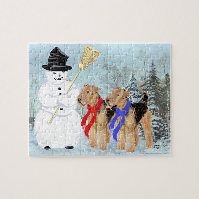 Puzzle Muñeco de Nieve Mágico (Horizontal)
