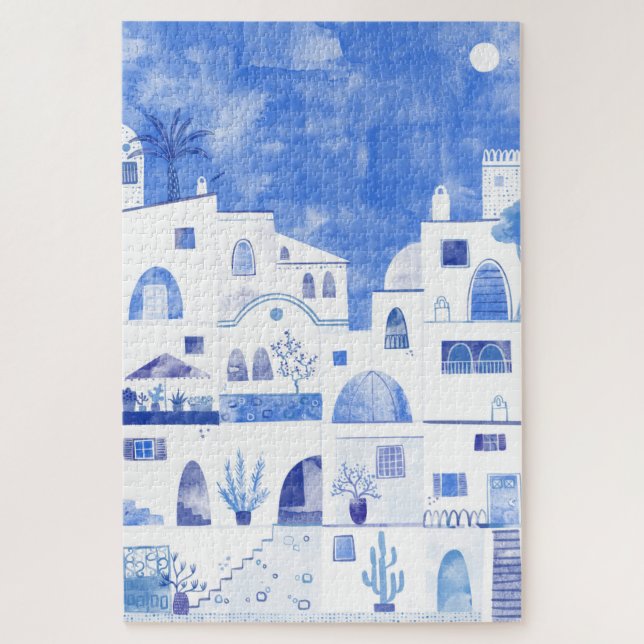 Puzzle Municipio de Santorini Oia (Vertical)