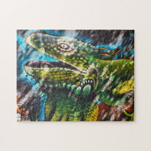 Puzzle Mural de Iguana Mexicana en Playa Del Carmen
