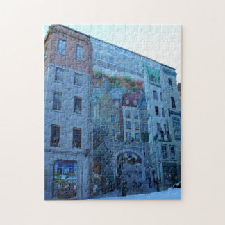 Puzzle Mural en Ciudad Vieja de Quebec, Quebec, Canadá