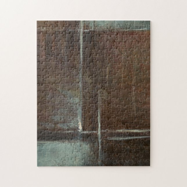 Puzzle Muro de ladrillo rojo y gris (Vertical)