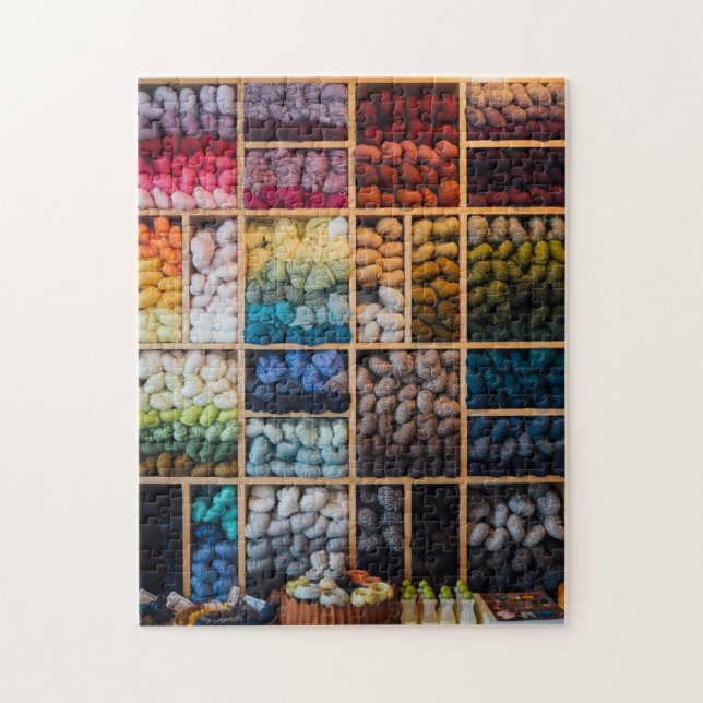 Puzzle Muro de Yarn colorido (Vertical)