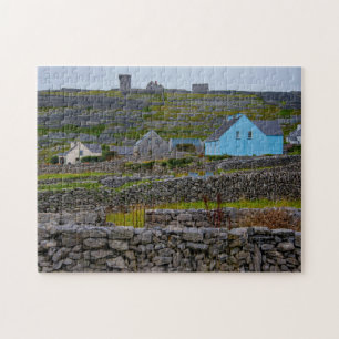Puzzle Muros de piedra de Inisheer Galway Irlanda.