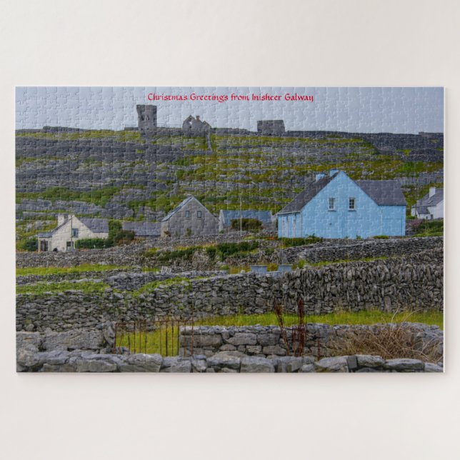 Puzzle Muros de piedra de Inisheer Galway Irlanda. Rompec (Horizontal)