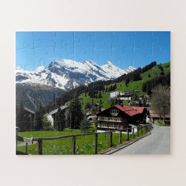 Puzzle Murren en Suiza (Horizontal)