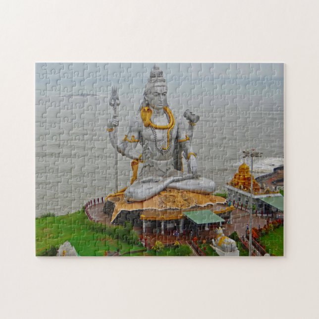 Puzzle Murudeshwar mar Arábigo Karnataka Gopuram Konkan. (Horizontal)