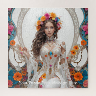 Puzzle Musa alada de mariposa del jardín encantado