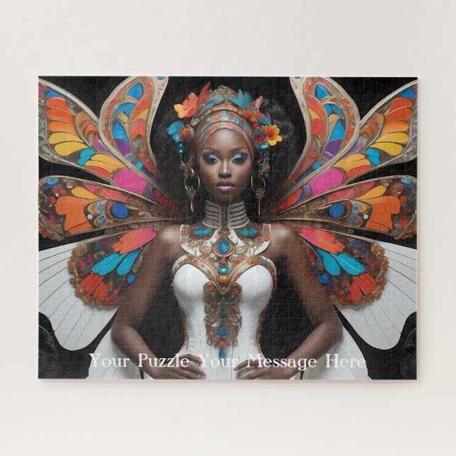 Puzzle Musa alada de mariposa del jardín encantado (Horizontal)