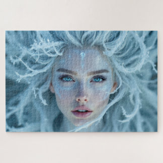 Puzzle Musa de elemento de hielo con pelo congelado plati
