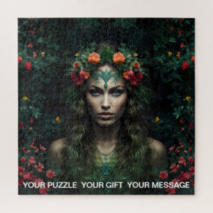 Puzzle Musa forestal encantada