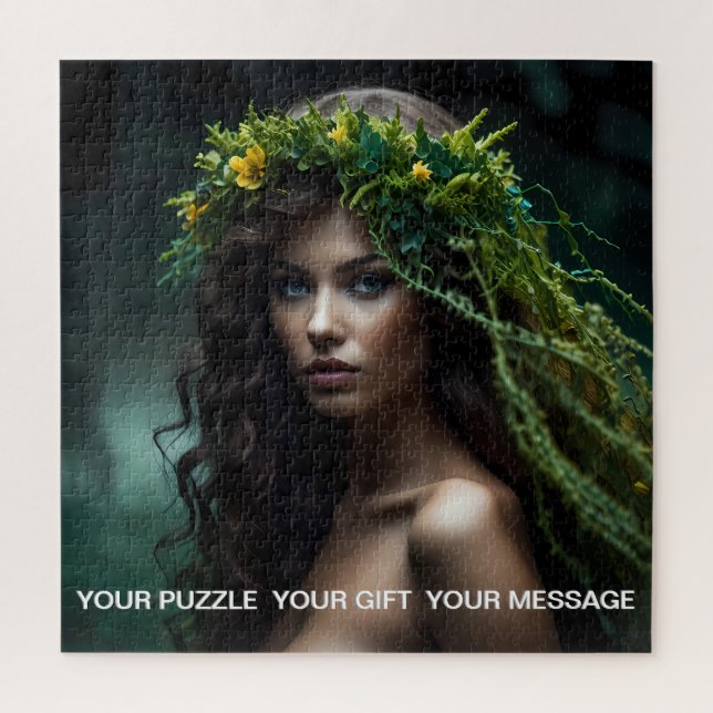 Puzzle Musa forestal encantada (Vertical)