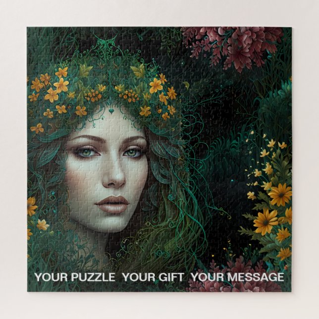 Puzzle Musa forestal encantada (Vertical)