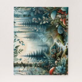 Puzzle Mushroom Hollow Nature Forest Creek