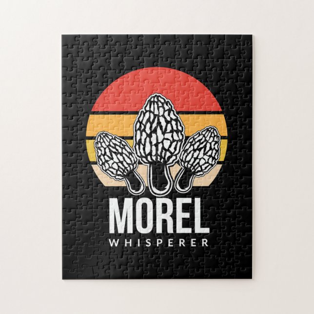 Puzzle Mushroom Hunter Morel Whisperer (Vertical)
