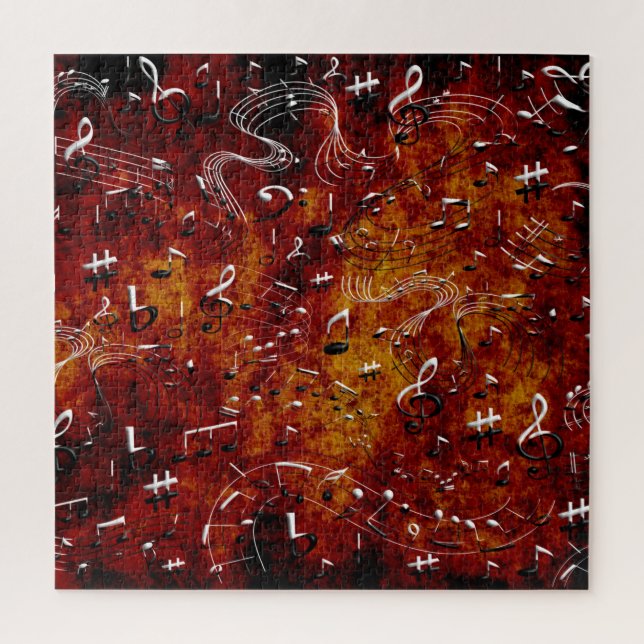 Puzzle Music Musical Notes (Vertical)