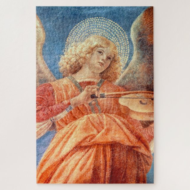 Puzzle Musical angel playing the violin fresco (Vertical)
