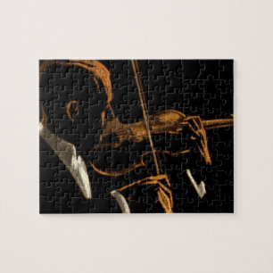 Puzzle Músico de época, violinista tocando música de viol