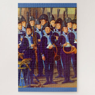 Puzzle músicos militares europeos alrededor de 1800