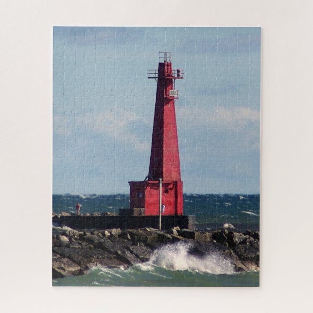 Puzzle Muskegon South Breakwater Light (Vertical)