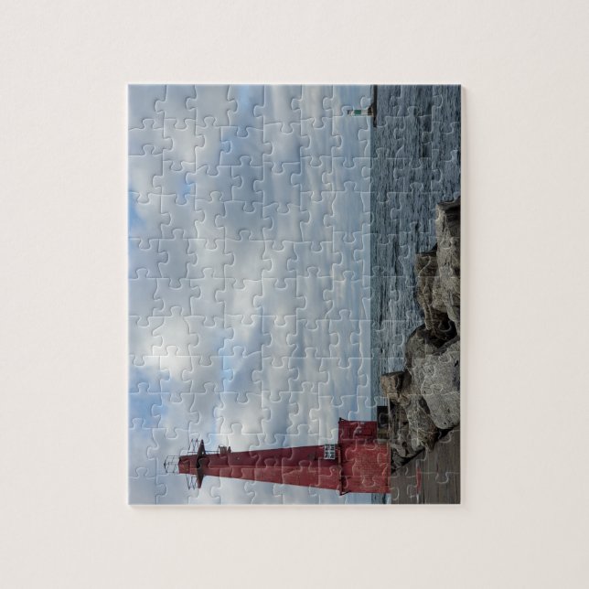 Puzzle Muskegon South Breakwater Light (Vertical)
