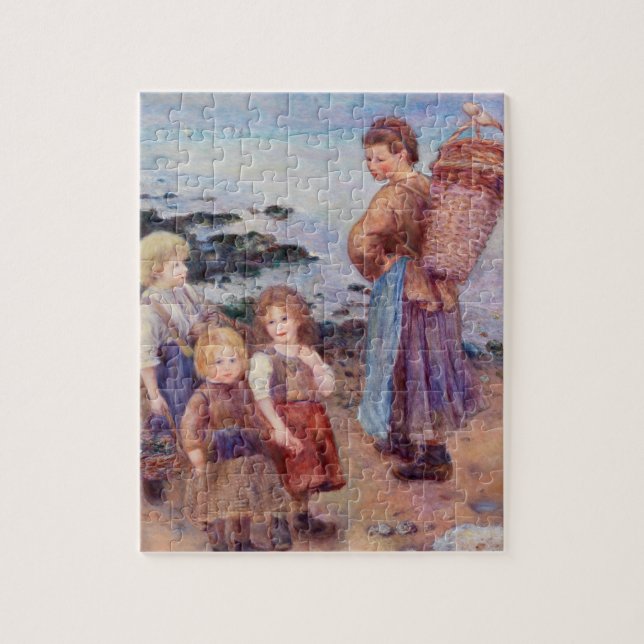 Puzzle Mussel-Fisher por pintura impresionista de Renoir (Vertical)
