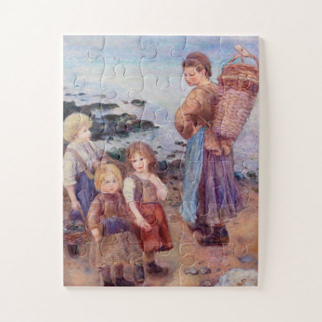 Puzzle Mussel-Fisher por pintura impresionista de Renoir (Vertical)